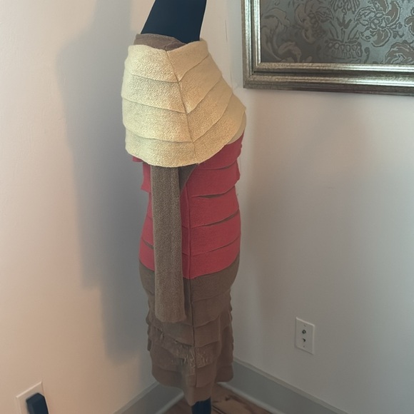 Peru Étnico Made in Peru Baby Alpaca sweater dress color block Sz M-L - Picture 5 of 11